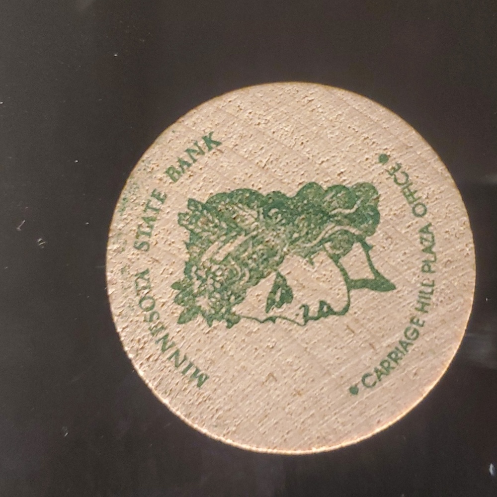 Vintage wooden nickel